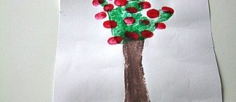 Elma Ağacı(el baskısı ile)