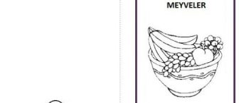 Meyveler Boyama Kitabı