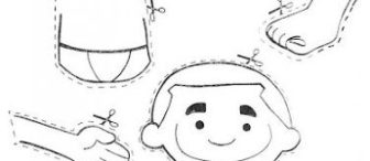 Erkek Çocuk Vücutları Kes-Yapıştır-Boya