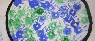 Minik ellerin yarattığı dünya (Parmak Boya)