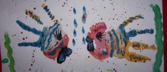 romantik balık yengeç ve kelebek