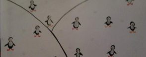 parmak baskısı penguenler…..