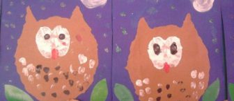 Elma Baskısı ile Baykuş=)