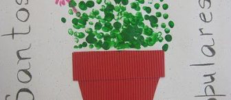 Saksıda Çiçek(Parmak Baskısı ile)