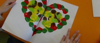 Katlama/Simetri Baskısı(kalp)