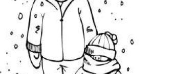 Kış mevsimi ve kar ile igili boyama sayfaları