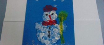 Kardan Adam(parmak baskısı ile)