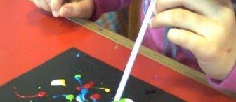 Fon Kartonu Üzerine Üfleme Tekniği