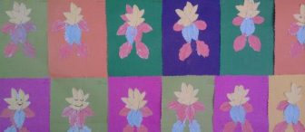 Tebeşir Boyası ile Yaprak Çocuklar