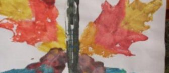 Yaprak Baskısı ile Kelebek