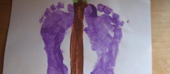 Ayak Baskısı ile Kelebek