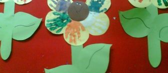 El baskısından çicek