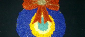 yuvarlama tekniğinden nazar boncuğu yaptık…