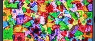 IŞik geÇİren kaĞitlarla cam sÜsleme (kolaj ÇaliŞmasi)