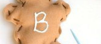Craft a Stuffed Letter "B" Bear