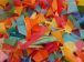 Artık kağıtlardan mozaik hoşgeldiniz yazısı