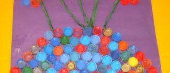 Kapaklarla Saksıda Çiçeğimiz