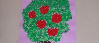 Grafon kağıdı katlama Elma ağacımız