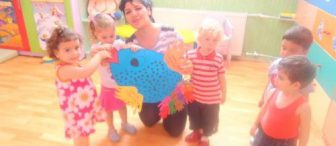 Bebişlerimin elleriyle hazırladığı 'Balığımız' :)