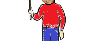 Türk bayrağı tutan çocuklar