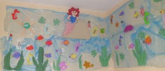 Deniz kızı ve balıklar etkinliği