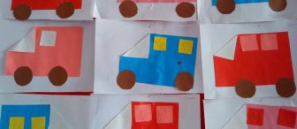 Geometrik şekillerden araba :)