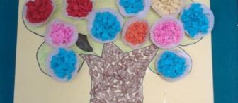 Kağıt Kek Kalıpları İle İlkbahar Ağacı