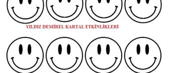 Okul öncesi çocuklarına yönelik kalıplı ödüller,etiketler ve yaka kartları