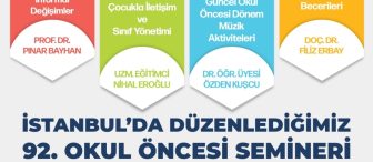 İstanbul Okul Öncesi Semineri 6 Nisan 2019