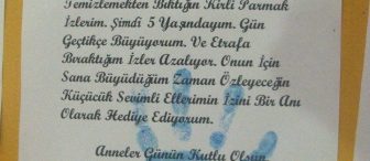 Anneme mektup