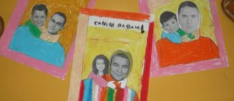 Babamın sırtında gezmek çoook güzel :)