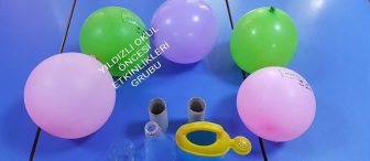 Balonlu eğitici -dikkat oyun etkinliği