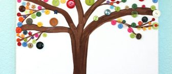 Düğmelerden bahar ağacı