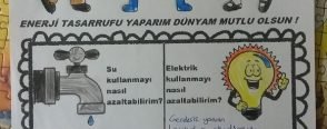 Enerji tasarrufu yaparım ! Dünyam mutlu olsun!