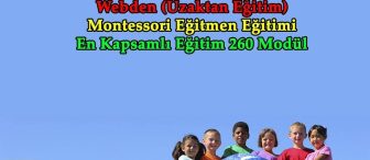 Uzaktan Eğitim – Montessori Eğitmen Eğitimi