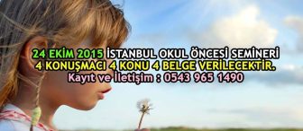 İstanbul okul öncesi semineri