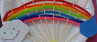 Örme tekniği ile harika okul öncesi sanat etkinliği