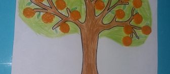 Mandalina kabuklarından mandalina ağacı yaptık..