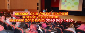 Ankara Okul Öncesi Semineri