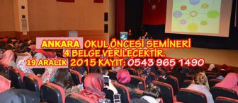 Ankara Okul Öncesi Semineri