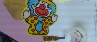 Kalıplı palyaço kalem süsü etkinliği