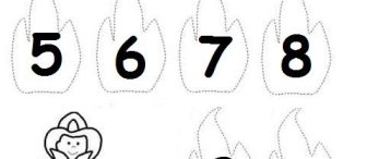 Okul öncesi eğitimde tehlikeli durumlar,Alevlerle rakamlar,kapı no, eğitici oyun etkinliği