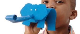 Okul öncesi eğitimde ilk gün hediyeleri  yada oyuncağı ”kalıplı filli düdük”